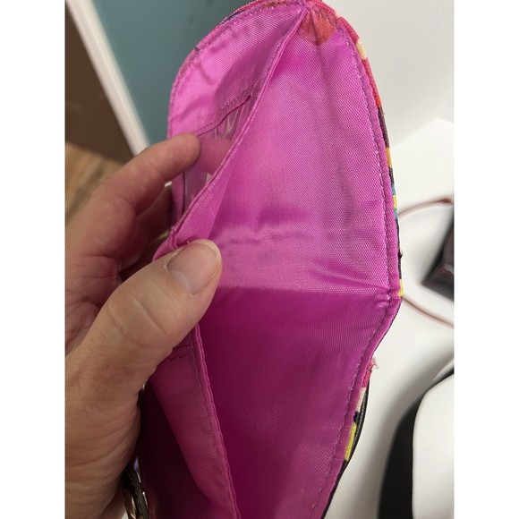 Lily Bloom Crossbody Purse & Change Purse - mulitcolored with black strap - Picture 15 of 16